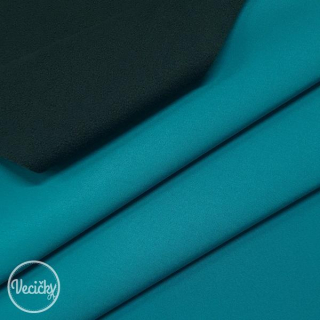 Zimný softshell - teal/black