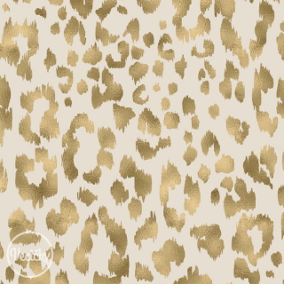 Zimný softshell - leopard light beige