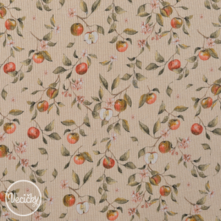 Rebrovaný ÚPLET - apple blossom poudre