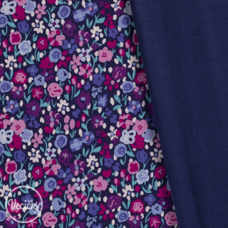 Warmkeeper - flowers purple - zbytok 100 cm
