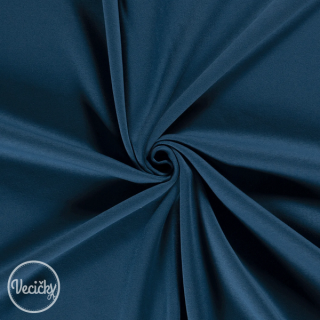 Hrubá počesaná teplákovina - petrol blue
