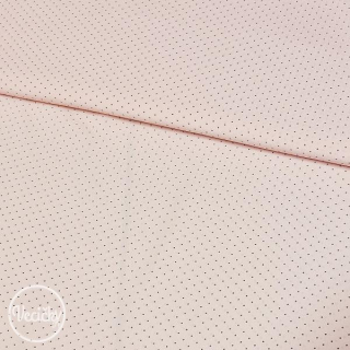 Silk elastický - light pink dots