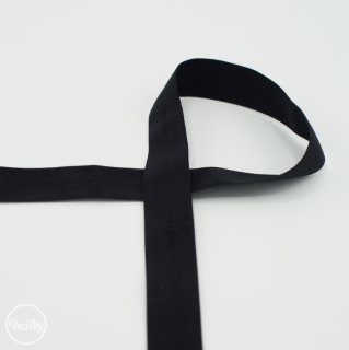 Elastická lemovka 20 mm matná black