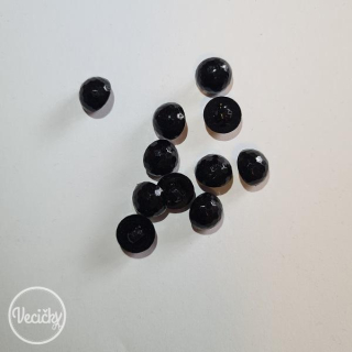 gombičky čierne - 12 mm