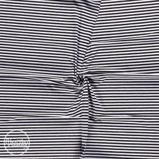 ÚPLET - black/white stripes 5 mm