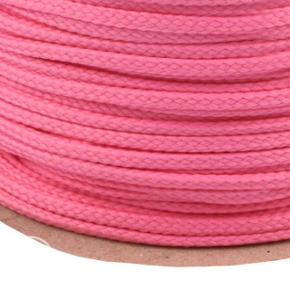 Šnúra PES priemer 4mm - Pink Carnation