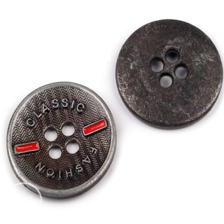 gombičky kovové klasik  - 16,6 mm