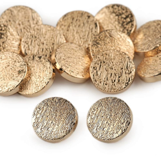 gombičky kovové - 17,6 mm zlatá