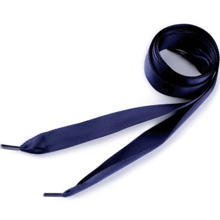 Satenová šnúrka - tmavo modrá 110 cm