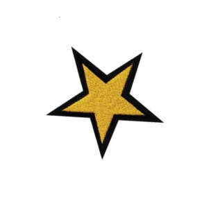 Nažehľovačka - hviezda zlatá