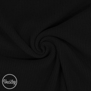 Rebrovaný úplet - čierny