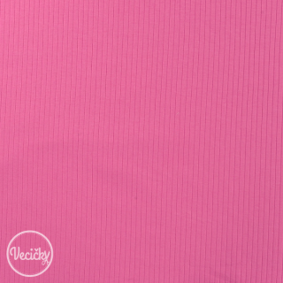 Rebrovaný ÚPLET - fuchsia