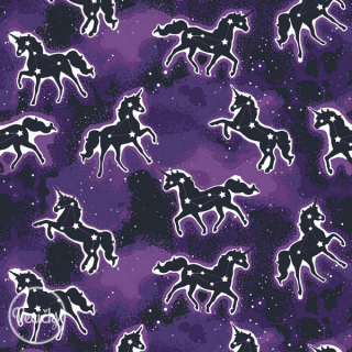 Svietací ÚPLET - GLOW IN THE DARK Unicorn purple