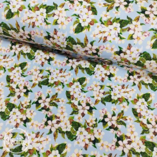 Zimný softshell - kvet čerešne
