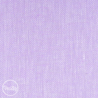 Ľan/Bavlna - fishbone lila
