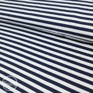 ÚPLET - navy/white stripes 1 cm