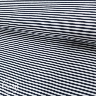 ÚPLET - navy/white stripes 0,3 cm