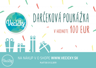 Darčekový poukaz v hodnote 100 EUR