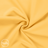 Počesaná elastická teplákovina soft yellow - zbytok 50 cm
