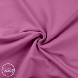 Počesaná elastická teplákovina violet - zbytok 49 cm
